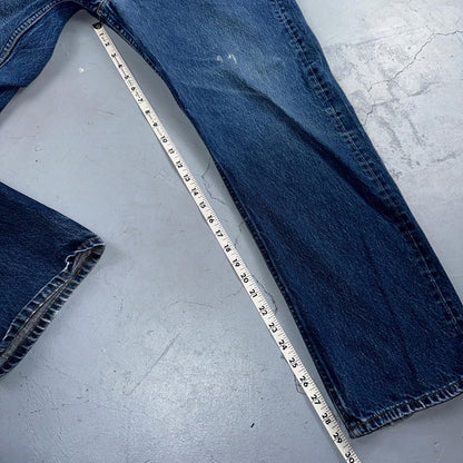 Levis 501 Vintage 90s USA XX Straight Leg Jeans Blue Med Wash 42x33 Act 37x29
