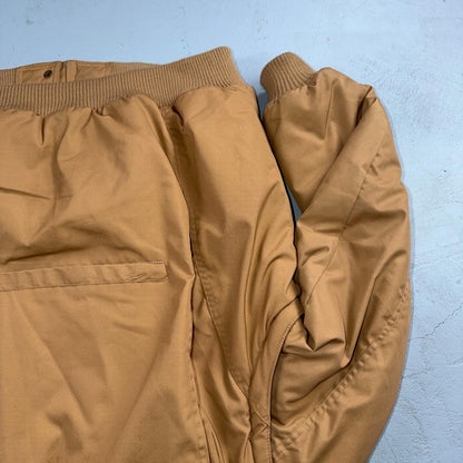 Vintage Fingerhut Fashions Puffer 1970s Brown Cream Mens Ski Coat Size XL 70s