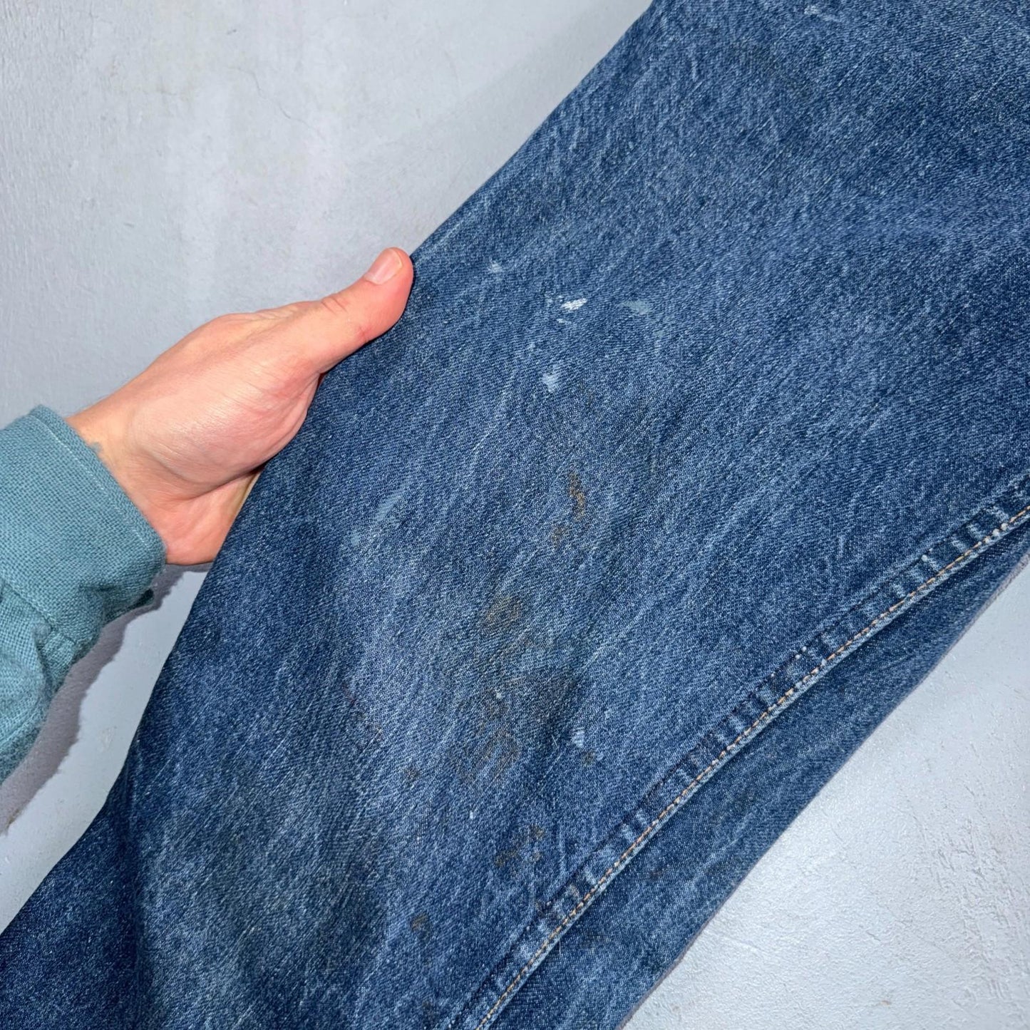 Levis Big E Vintage 60s Orange Tab 646 Bell Bottoms Denim Jeans Bootcut 31x29