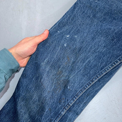 Levis Big E Vintage 60s Orange Tab 646 Bell Bottoms Denim Jeans Bootcut 31x29
