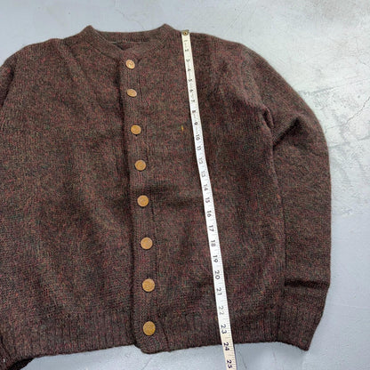 VTG 60s Kid Mohair Cardigan Sweater Medium Cobain Shaggy Wool Rockabilly 1960s