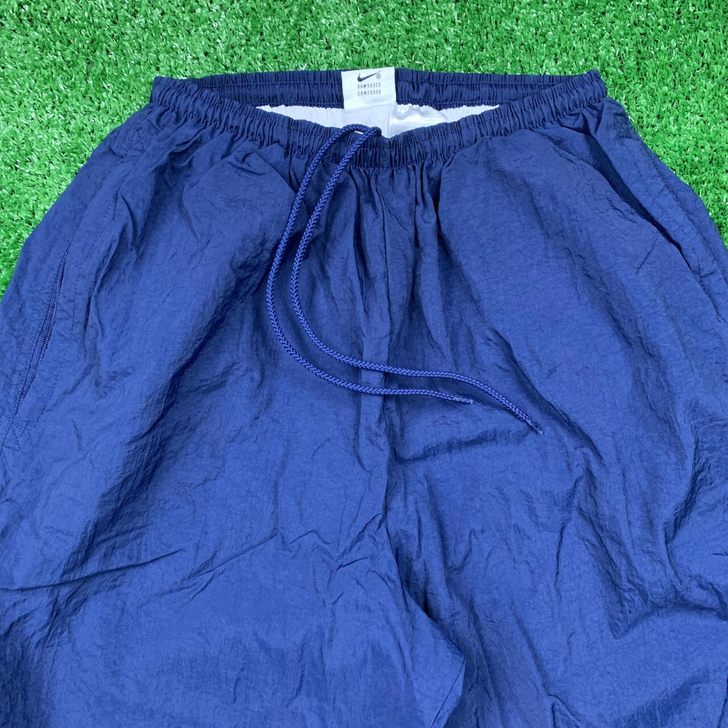 Vintage Nike Track Pants Running Jordan 90s Jogger Gym Navy Blue Warm Up