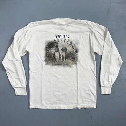 Cowgirls Forever Y2K VTG T Shirt Horses Mountain Fever Cool Country Music