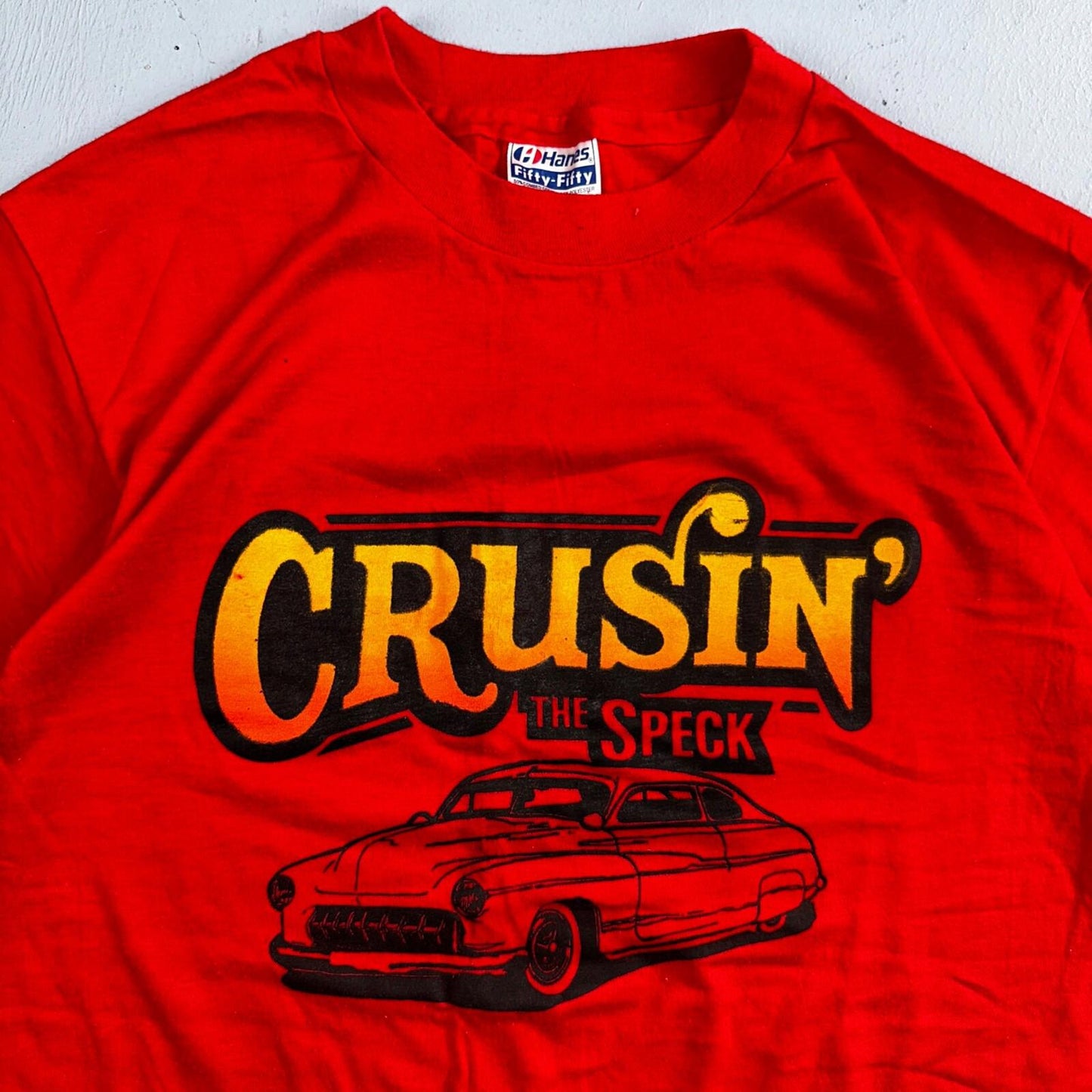Hanes 80s Cars Art The Speck VTG T Shirt 1980s Graphic Single Stitch Oregon