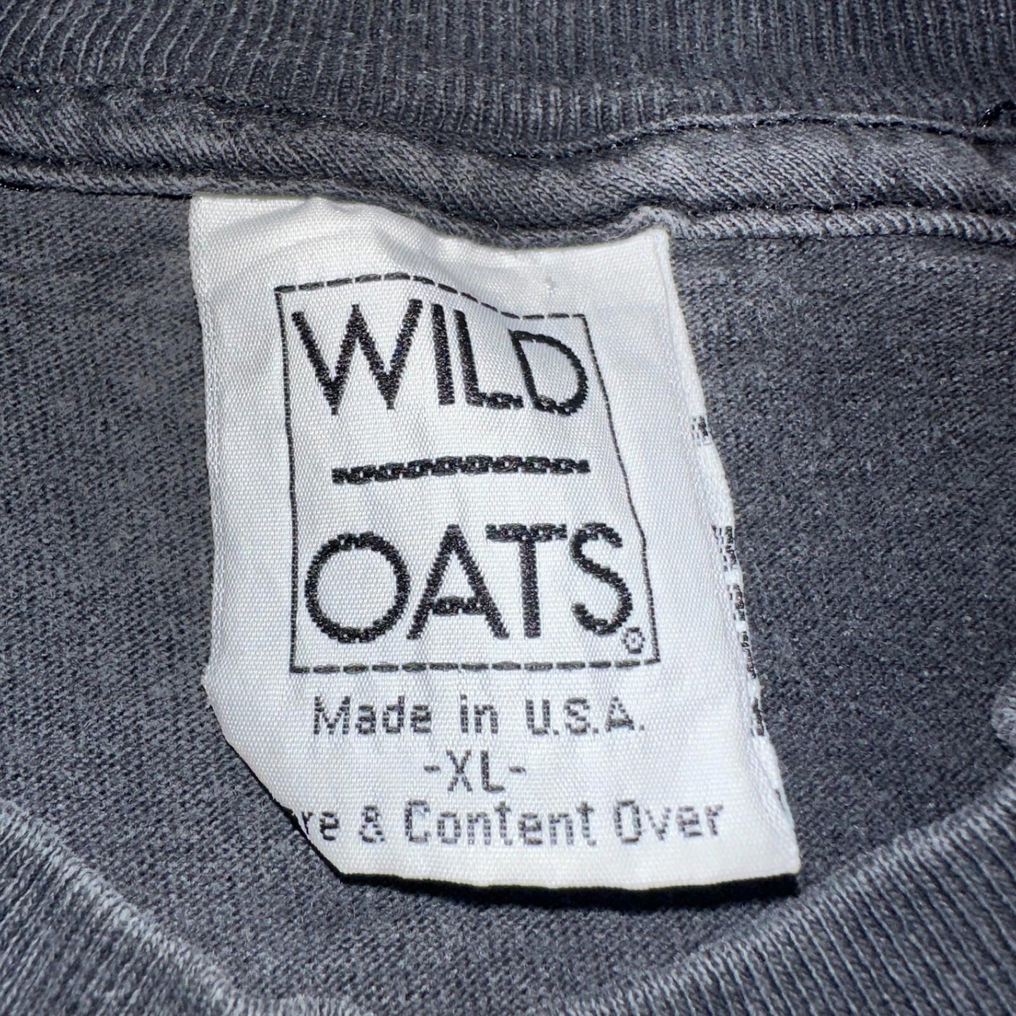 Budweiser 90s Wild Oats VTG T Shirt Single Stitch Rainbow Color Graphic Art XL