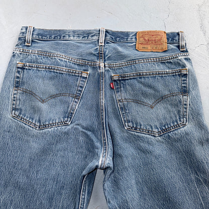 Levis 501 Vintage 90s USA XX Straight Leg Jeans Blue Light Wash 38x34 Act 34x29