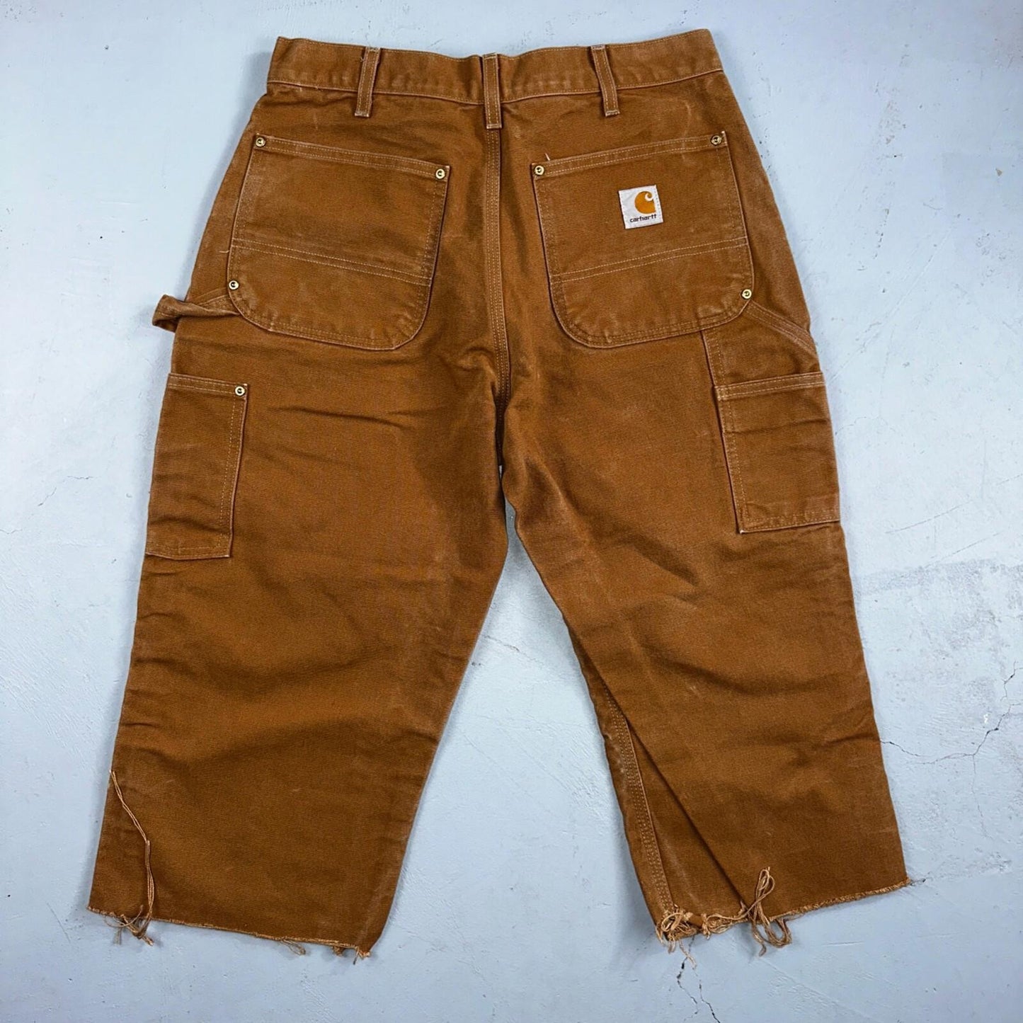 Carhartt Shorts VTG Double Knee Carpenter Pants USA B01 Brown Act 33 30x18