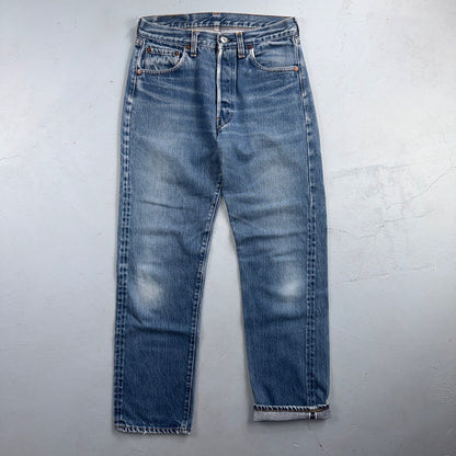 Levis 501 Vintage 80s Redline Selvedge USA XX Jeans Light Wash 29x32 Act 28x29