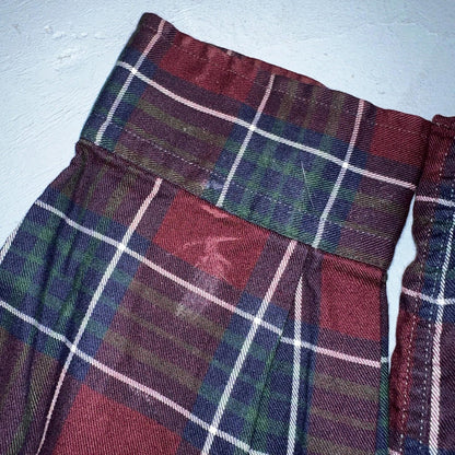 Vintage Polo Ralph Lauren Shirt Mens Large Red Blue Plaid Tilden Golf Crest