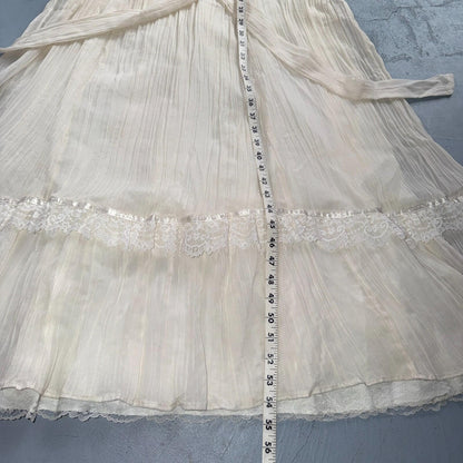 Gunne Sax ? Jessica San Francisco Wedding Dress VTG Lace 1970s Victorian Boho