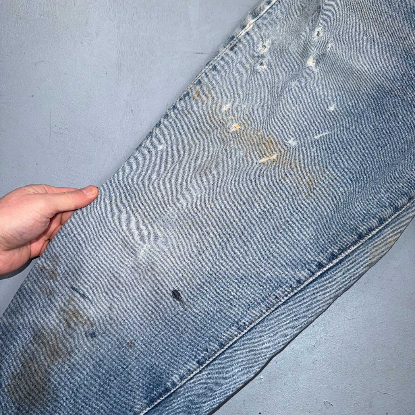 Levis 501 Vintage 80s Redline Selvedge USA XX Jeans Light Wash 34x36 Act 32x32