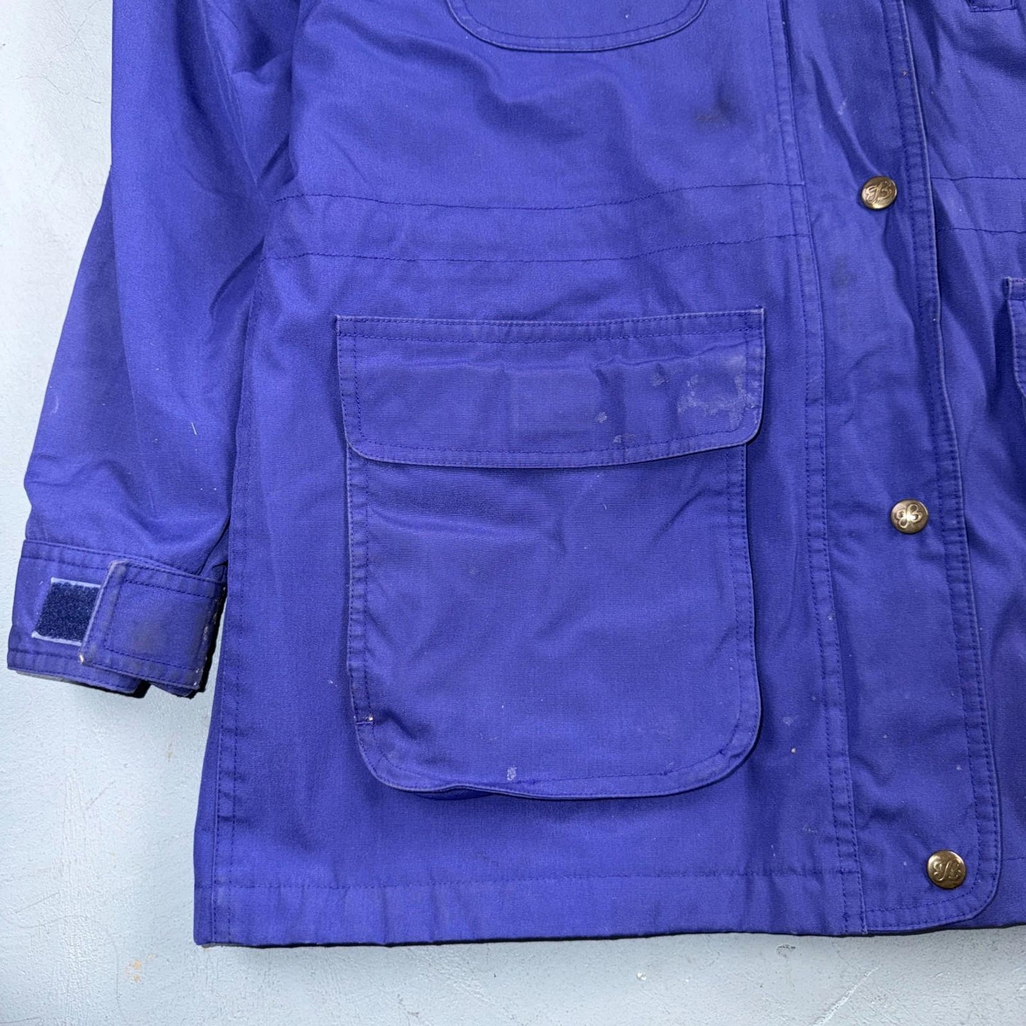 Eddie Bauer Women’s Parka Jacket Coat Blanket Lined Size M Vintage 90s Purple