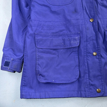 Eddie Bauer Women’s Parka Jacket Coat Blanket Lined Size M Vintage 90s Purple