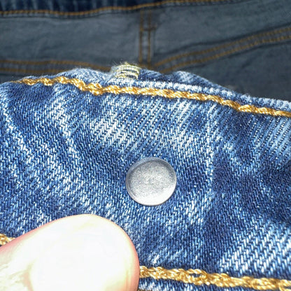 Levis 505 Vintage Y2K Jeans Blue Med Wash Zipper Fly Straight 36x32 Act 36x31