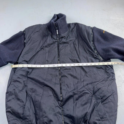 Paul & Shark Yachting Wool Revesible Heavy Jacket Removable Sleeves Italy Vest