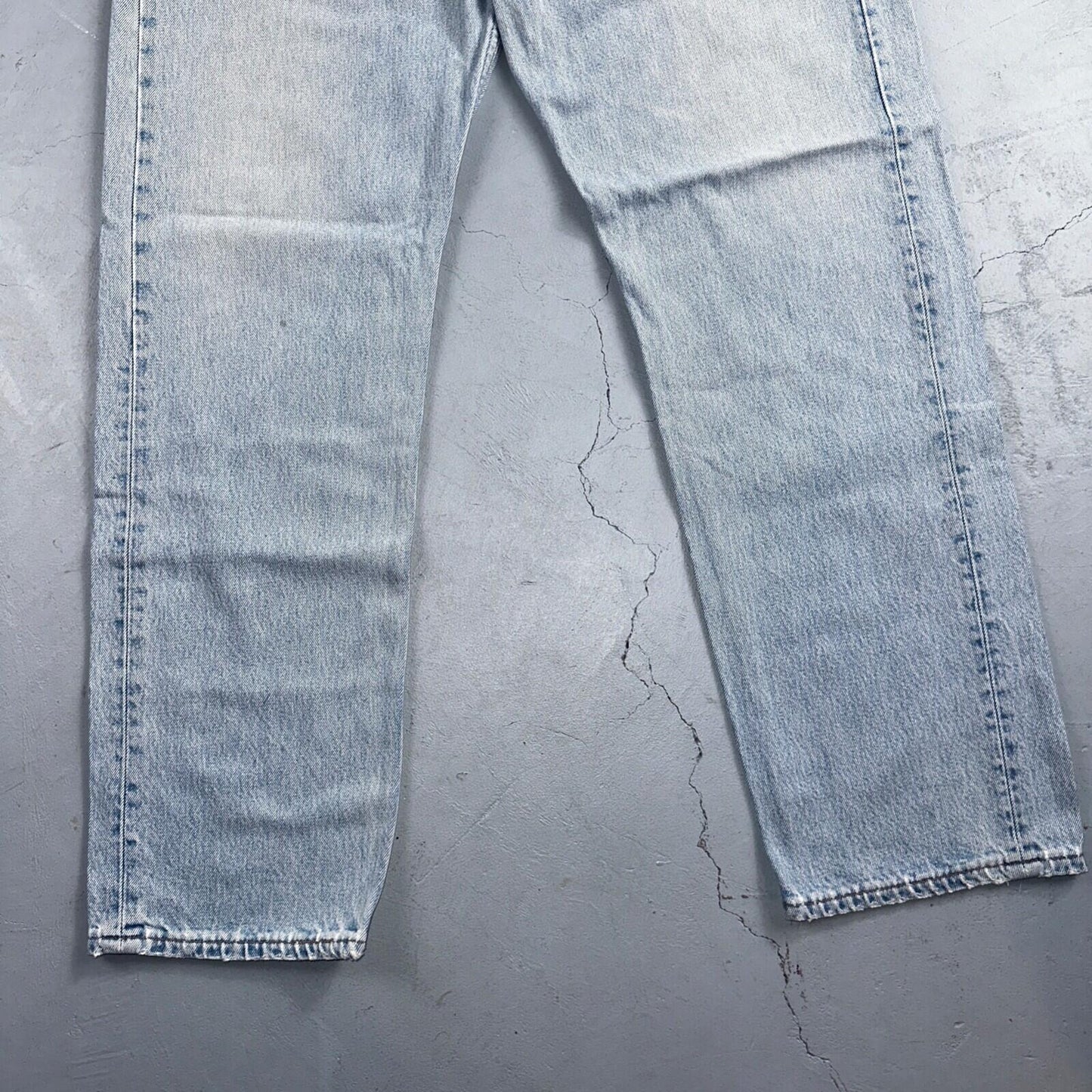 Levis 501 Vintage 90s USA XX Straight Leg Jeans Blue Light Wash 38x32 Act 37x31