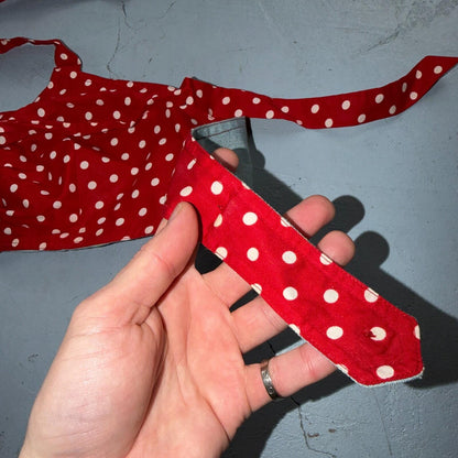 VTG 1950s 50s Women’s Swimsuit Bathing Suit Bra Swim Suit Poka Dot Reversible?