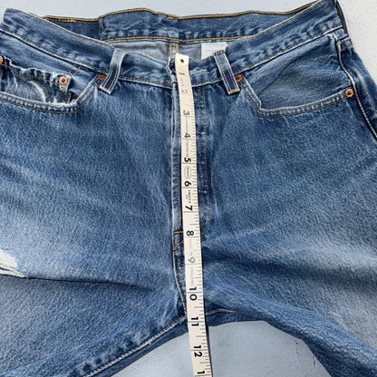 Levis 501 Vintage Y2K 90s XX Straight Leg Jeans Blue Light Wash 33x34 Act 31x31