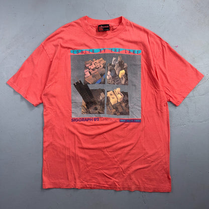 VTG 1992 SIGGRAPH Chicago T Shirt Computer Graphics Tech Art Single Stitch XL