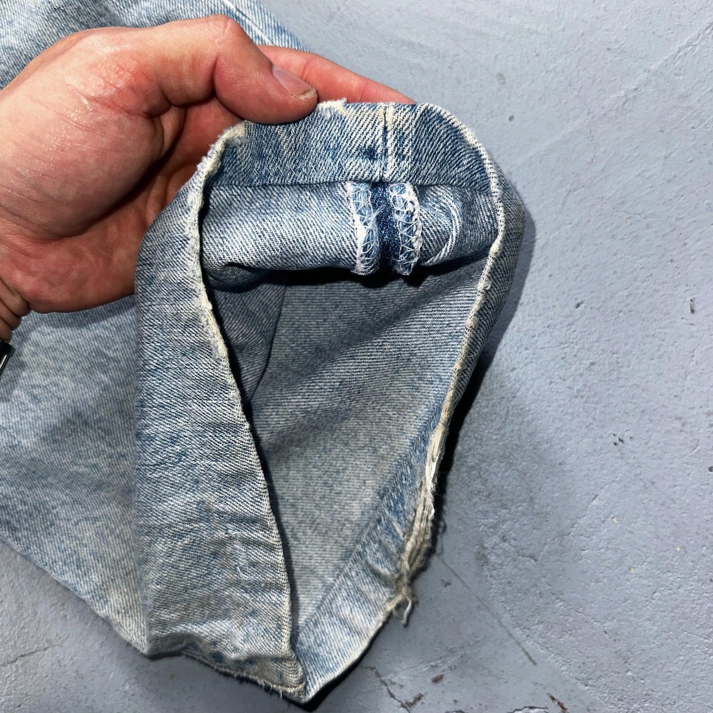 Levis 501 Vintage 90s Mexico Straight Leg Jeans Blue Light Wash 40x30 Act 40x28