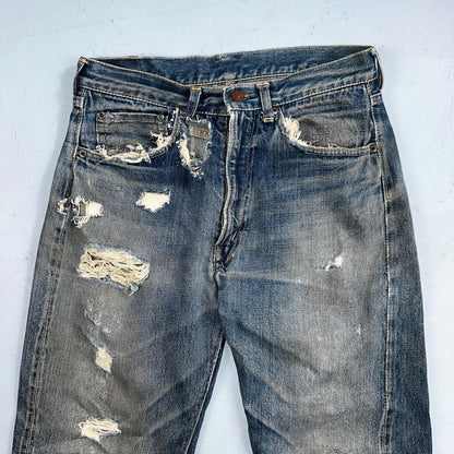 Levis 505 Big E Vintage 60s Redline Selvedge USA XX 1960s Jeans 501 Act 28x26