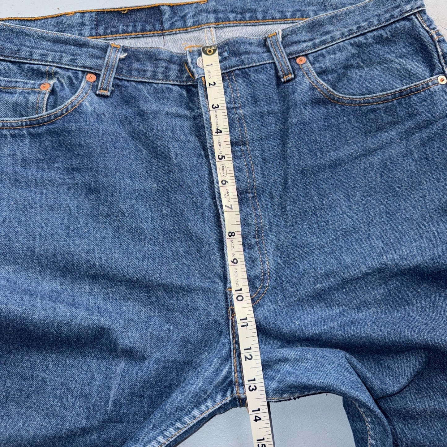 Levis 501 Vintage 80s USA XX Straight Leg Jeans Blue Med Wash 40x32 Act 39x29