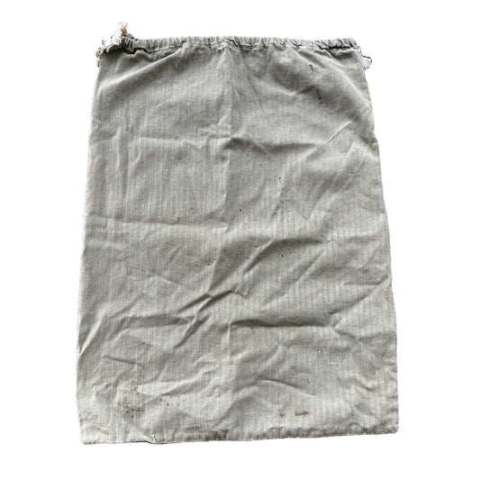 VTG WWII HBT Garment Laundry Bag Military Denim 1940s 40s 50s Stencil