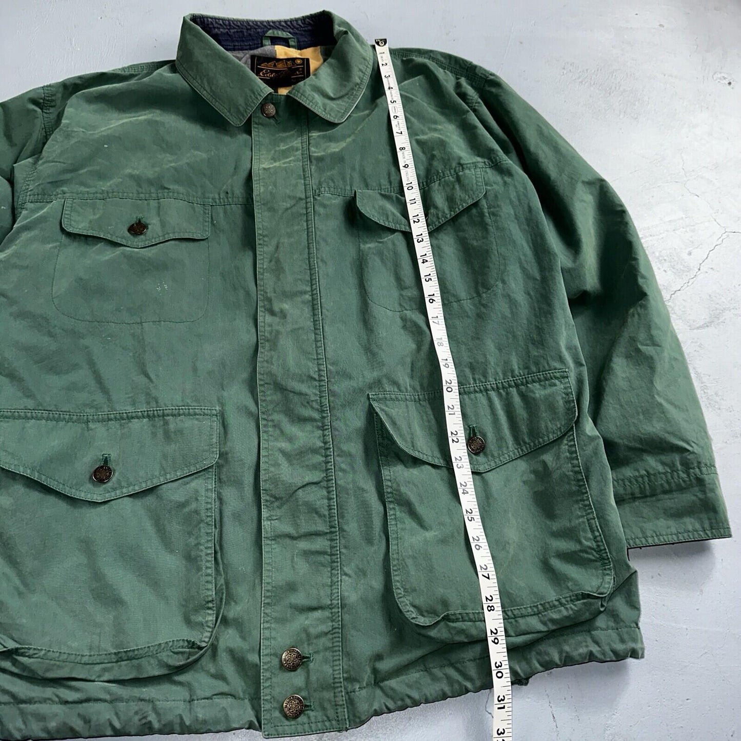 Eddie Bauer VTG Jacket L Full Zip Garden Chore Faded 1980s 80s Rare Coat Hiking