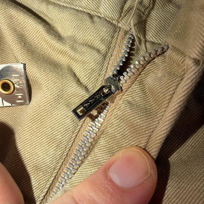 WWII era US Army Shorts Athletic Khaki Chino Pleated Missing Button Rare
