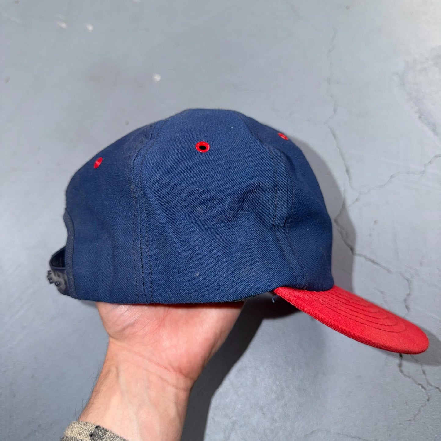 VTG Safeway USA Hat Baseball Cap Snapback Mulitcolor Blue Red Sports Worker 90s
