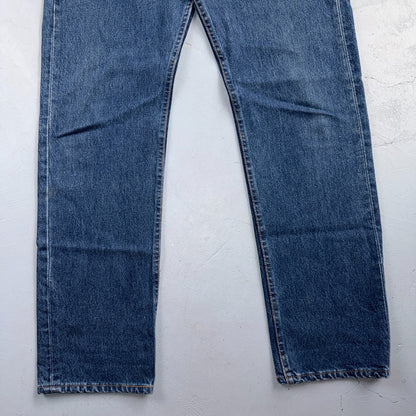 Levis 501 Vintage 90s USA XX Straight Leg Jeans Blue Med Wash 33x32 Act 33x31