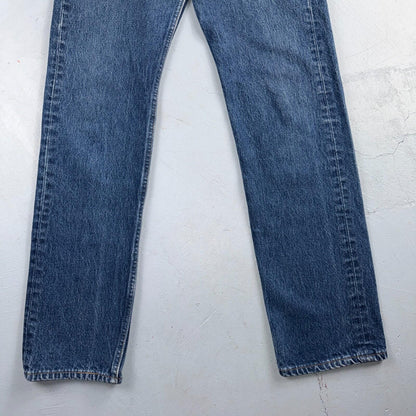 Levis 501 Vintage 90s USA XX Straight Leg Jeans Blue Med Wash 32x36 Act 31x33