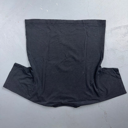 VTG 90s GAP Rhino Rhinoceros Animal Photo Graphic T Shirt Black Faded Boxy Fit