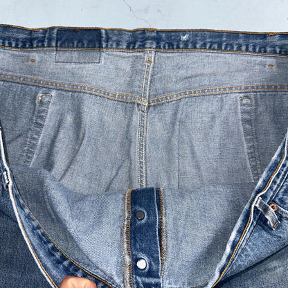 Levis 501 Vintage 90s USA XX Straight Leg Jeans Blue Light Wash 60x30 Act 56x27