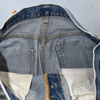Levis 501 Vintage 70s SS Redline Selvedge USA XX Jeans Light Wash 32x28 Skinny