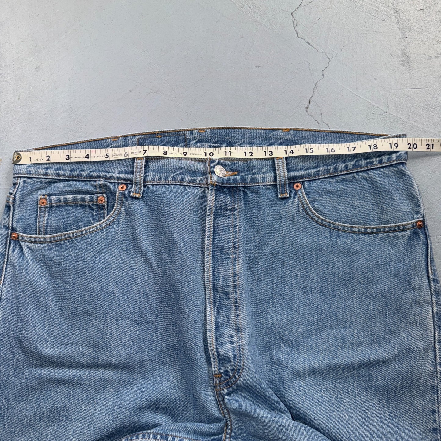 Levis 501 Vintage 80s USA XX Straight Leg Jeans Blue Light Wash 40x32 Act 39x31