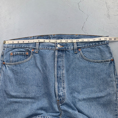 Levis 501 Vintage 80s USA XX Straight Leg Jeans Blue Light Wash 40x32 Act 39x31