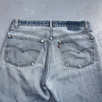 Levis 501 Vintage 80s USA XX 90s Straight Leg Jeans 38x34 Light Wash Act 34x29
