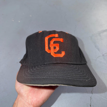 GC Black VTG Hat Baseball Cap Snapback Greenville Illinois Sports Pro Line 80s