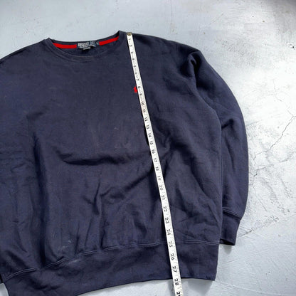 Polo Ralph Lauren VTG Sweatshirt Men Large L Blue Crewneck Crew Neck 90s