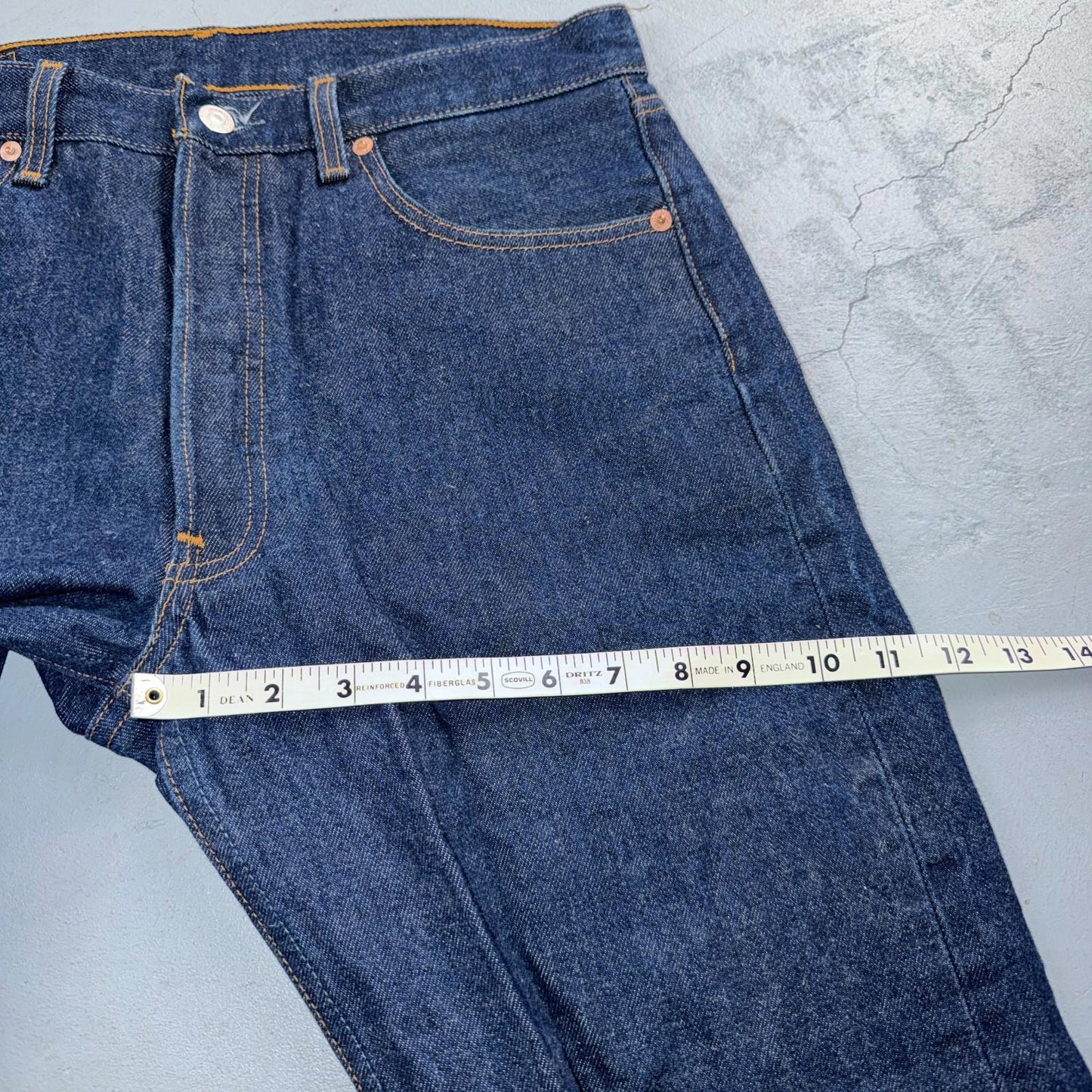 Levis 501 Vintage Y2K 90s XX Straight Leg Jeans Blue Dark Wash 33x30 Act 32x27