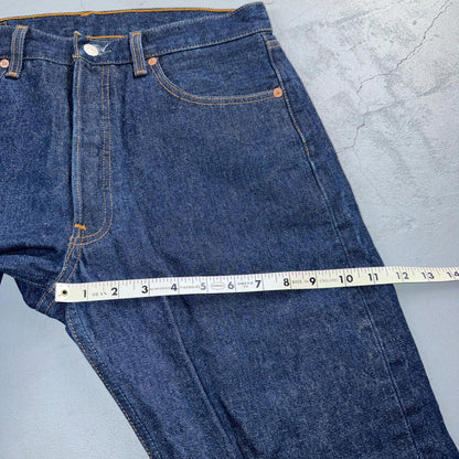 Levis 501 Vintage Y2K 90s XX Straight Leg Jeans Blue Dark Wash 33x30 Act 32x27