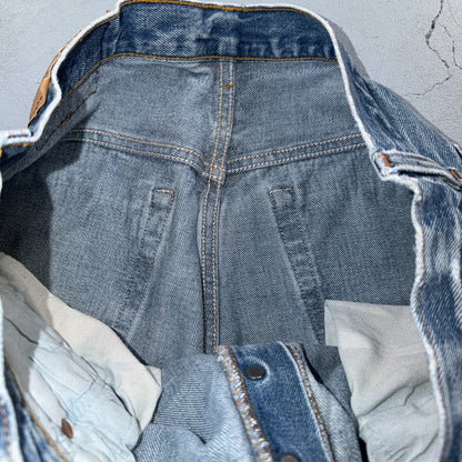 Levis 501 Vintage 90s USA XX Straight Leg Jeans Blue Light Wash 38x34 Act 34x29