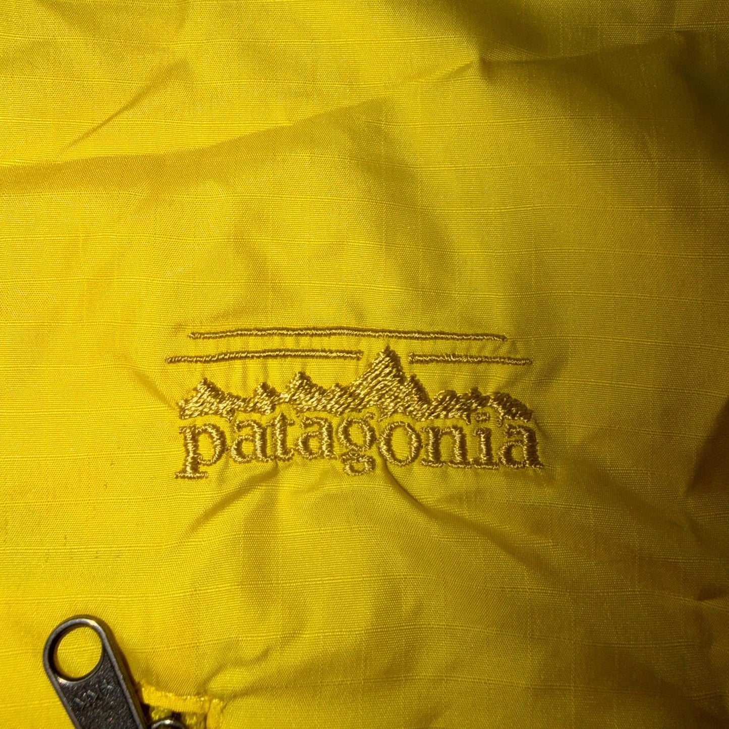Patagonia Womens Jacket Yellow Medium Velocity Shell Windbreaker 90s VTG Hiking