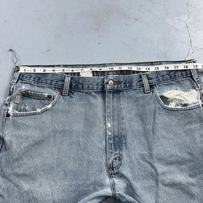 Carhartt B17 DST Relaxed Fit Denim Blue Jeans Mens 40x32 Workwear Denim