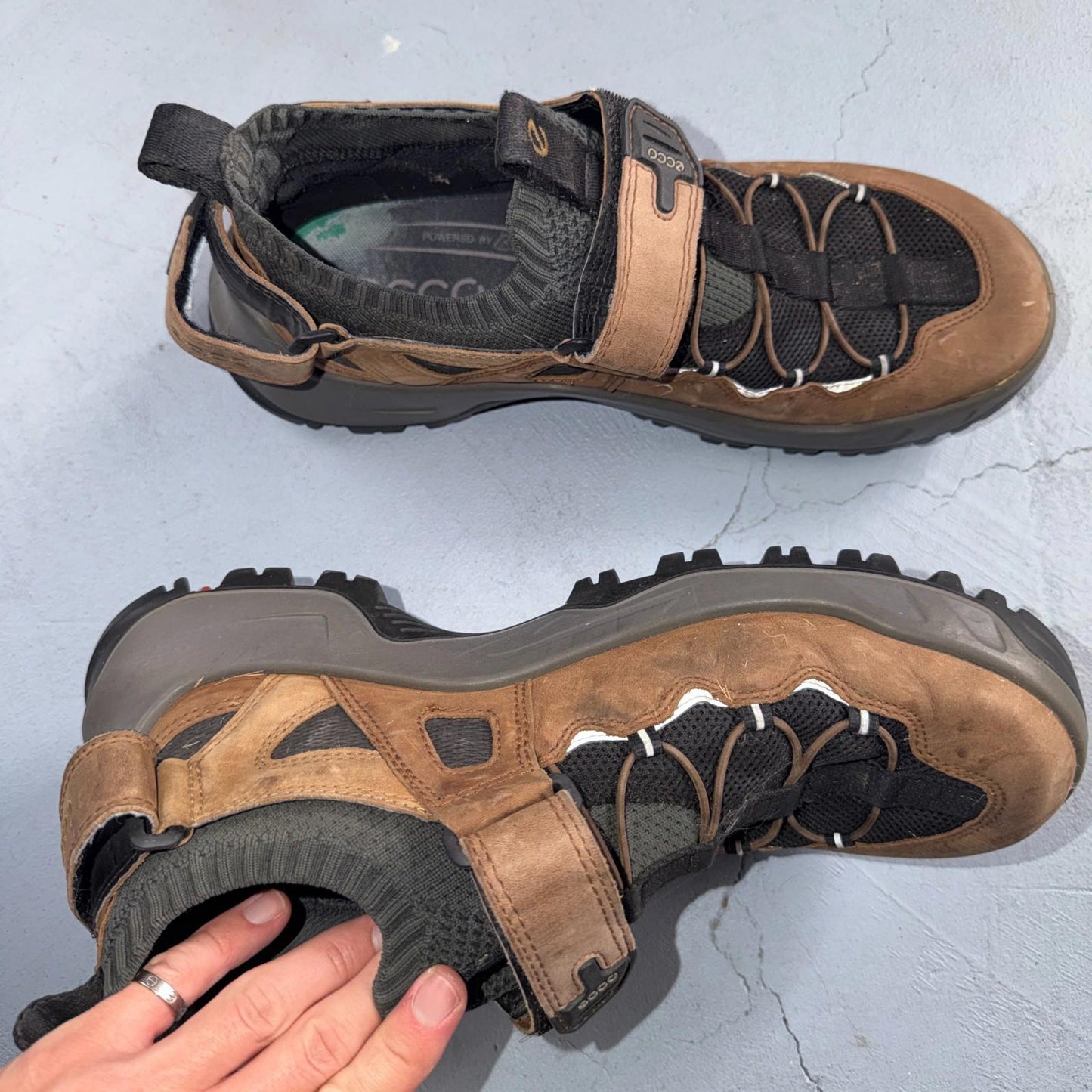 ECCO Sport Offroad Explorer Strap Men's Size EU 46 Rare Worn 12US