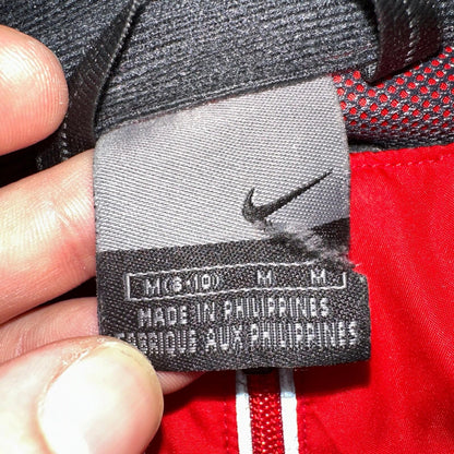 Nike VTG Y2K Windbreaker Track Jacket M Red 3M Basic Simple Football Runner