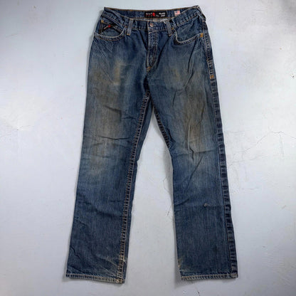 Ariat M4 FR Relaxed Boot Cut Men’s Blue Denim Jeans Size 34x36 CAT2 2112