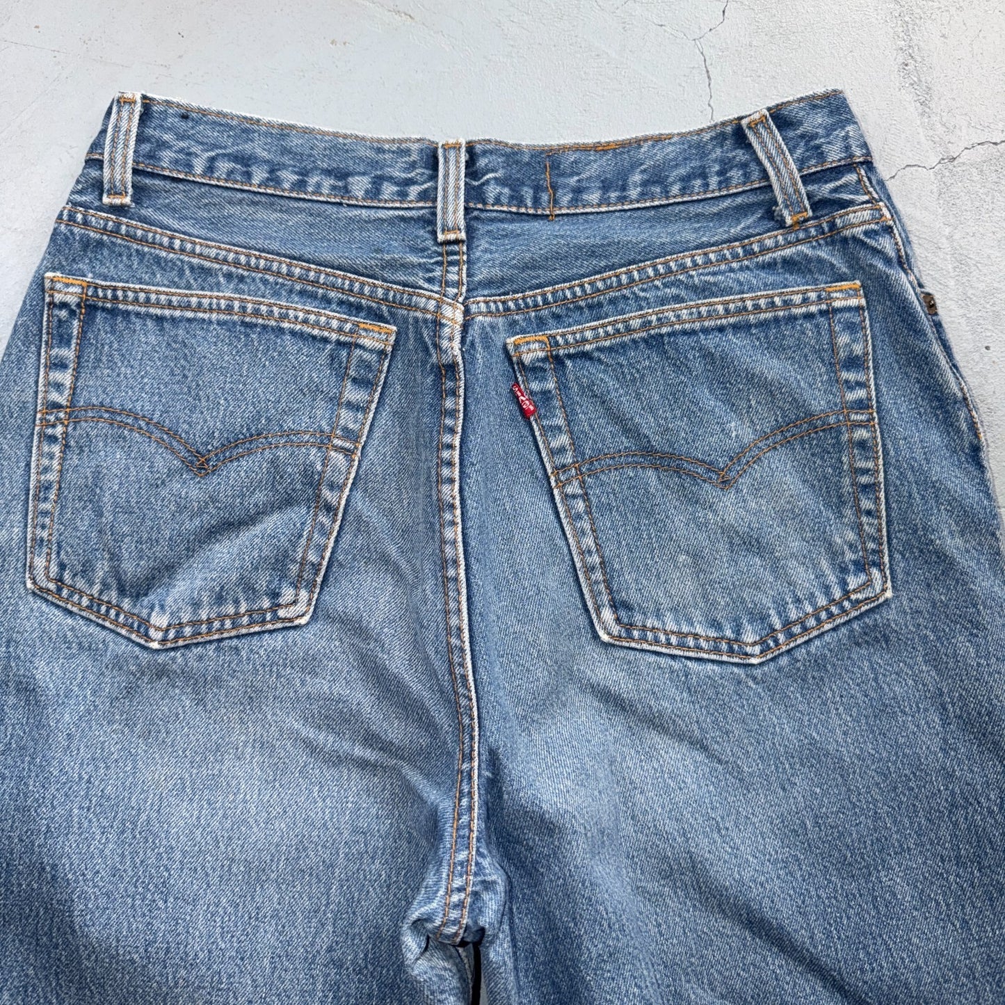 Levis 501 Vintage 80s USA XX Straight Leg Jeans Blue Med Wash Womens Act 29x32