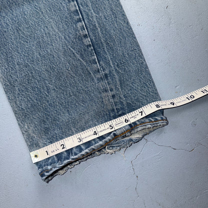Levis 501 Vintage 80s USA XX Straight Leg Jeans Blue Light Wash Act 34x32